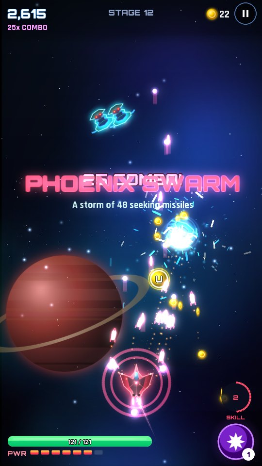 The Phoenix Swarm ultimate skill firing 48 seeking missiles
